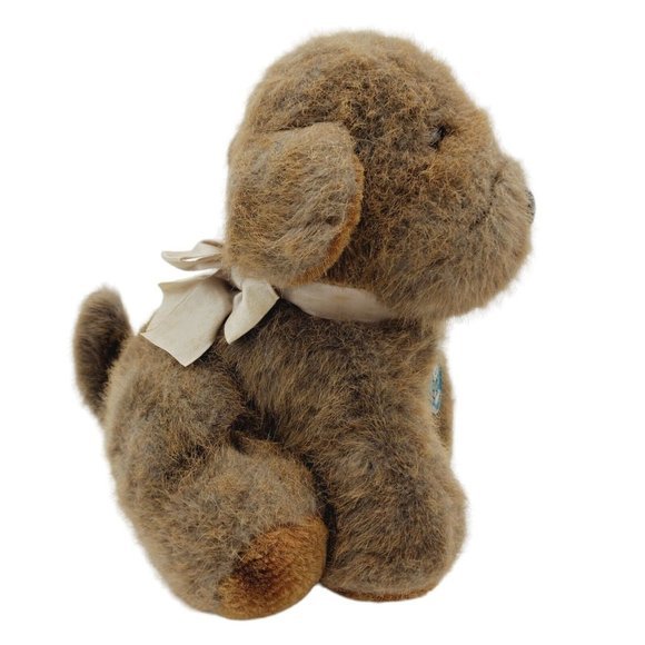 Dakin Brown Misty Dog Puppy Stuffed‎ Animal Toy Plush Vintage 1986 Fluffy Tag 9" - Picture 3 of 9